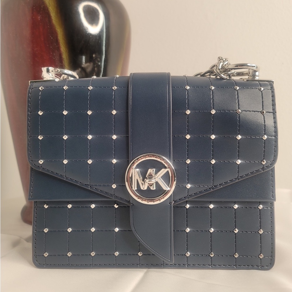 Michael Kors Greenwich Stud Small Convertible Crossbody Bag